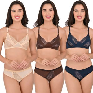 COMBO – Bra & Panty Embroidered Lingerie Set