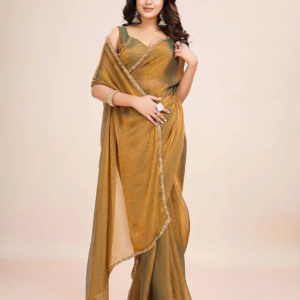 Women's Soft Zimmy Choo Fandy Silk Saree With Lace Boarder