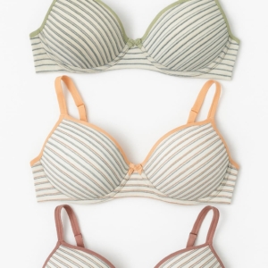 COMBO – Padded Bra Full Coverage Cotton Bra Lingerie Set