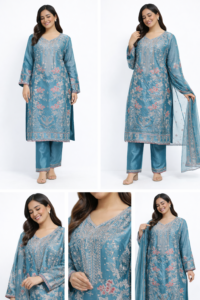 Neelaya Garden Embroidered Kurta Set with Dupatta